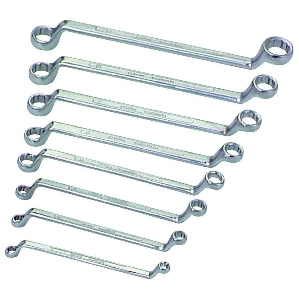 105-J12: Set Of Offset Ring Wr.12 Pcs (6X7-30X32) 1