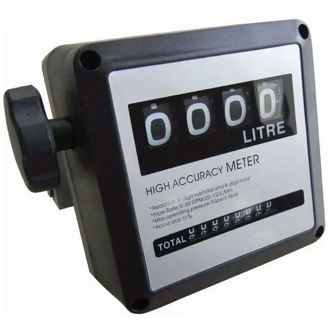 Power Line Mechanical Flow Meter 4 Digit 1