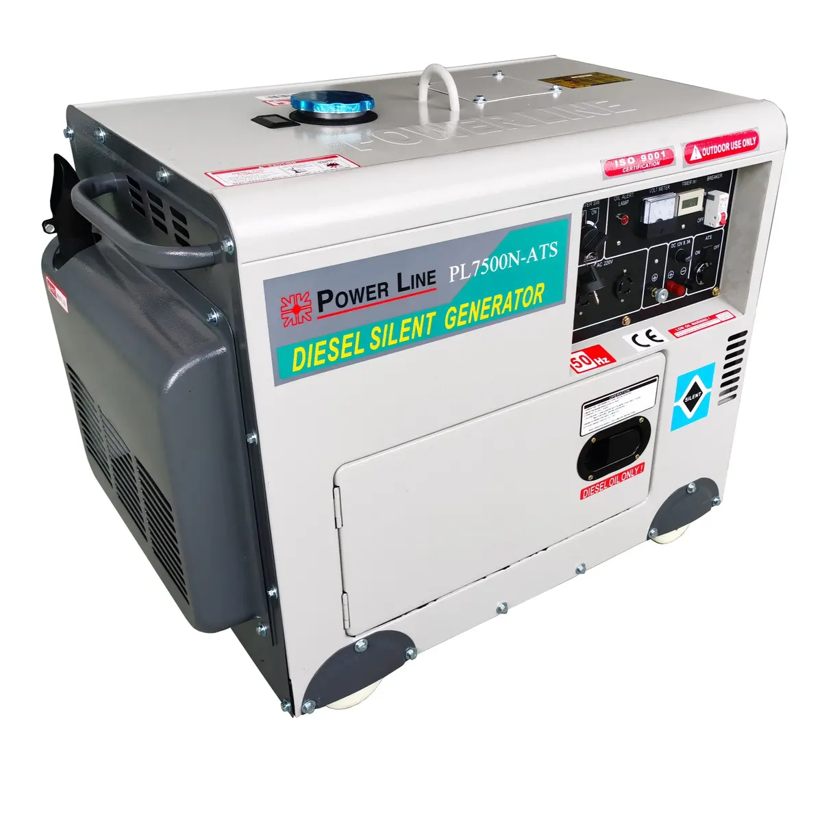 Pl8500t3: Grey Diesel Generator 6.0Kva 1