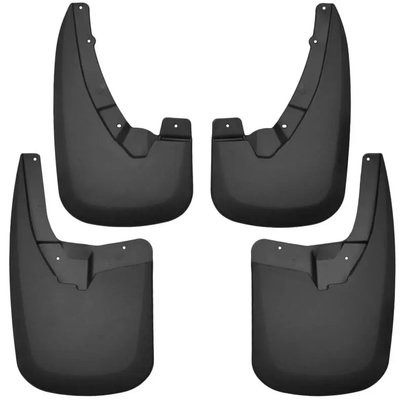 2009-2017 Ram 1500 W/O Fender Flares Husky Front & Rear Mud Guards - Black 1