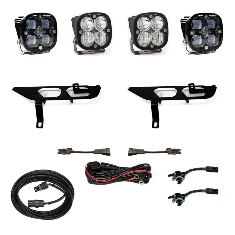 2021-2023 F-150 Baja Designs Fog Pocket Kit Sae Clear Squadron Pro Dc 1