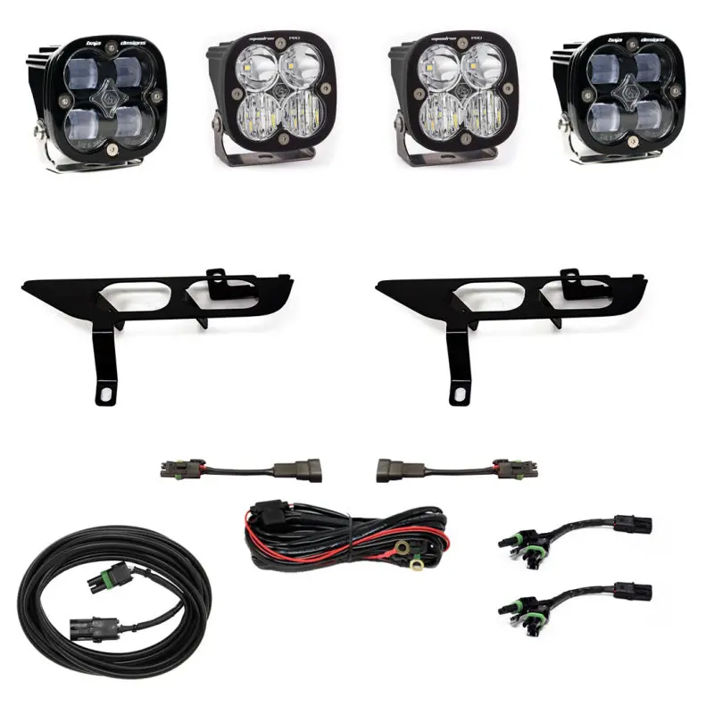 2021-2023 F-150 Baja Designs Fog Pocket Kit Sae Clear Squadron Sport Dc 1