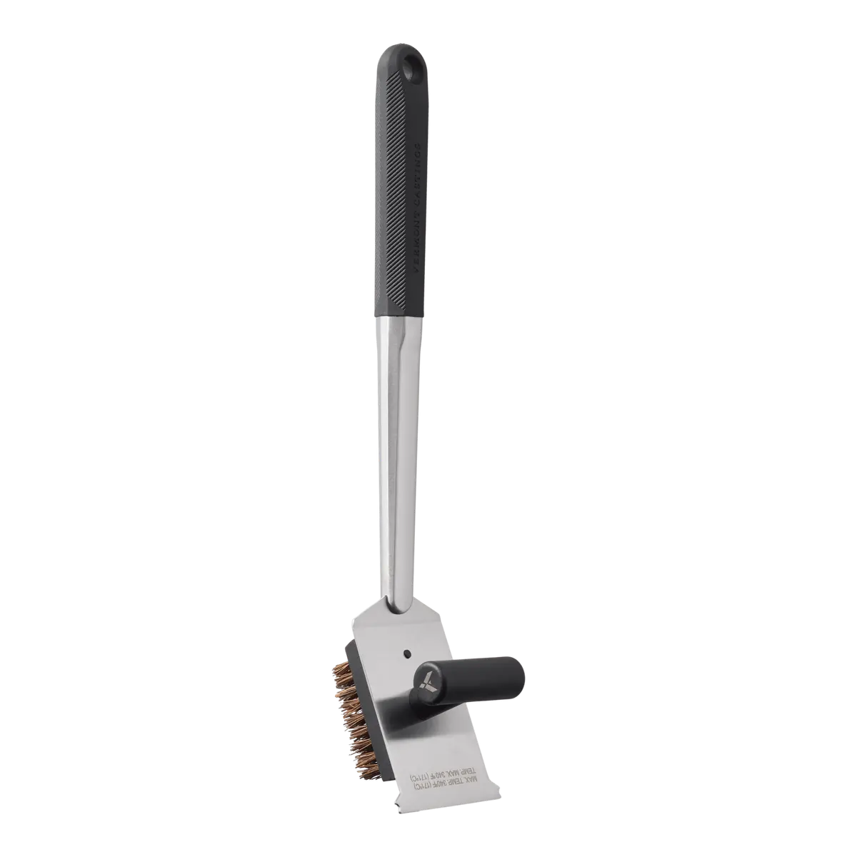 Vermont Castings Stainless Steel Bbq Grill Brush With Palmyra Bristles & Soft-Grip Handle 1