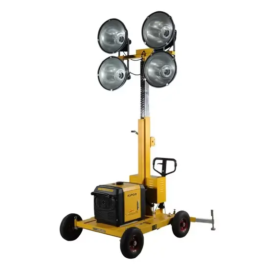 Light Tower 4X400w Led Spotlight Lamp Manual Winch 1