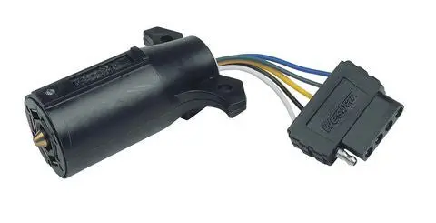 Vehicle / Trailer Plug Adapter 7-Way To 5-Way (W/ Flexible Wires) #007257 1