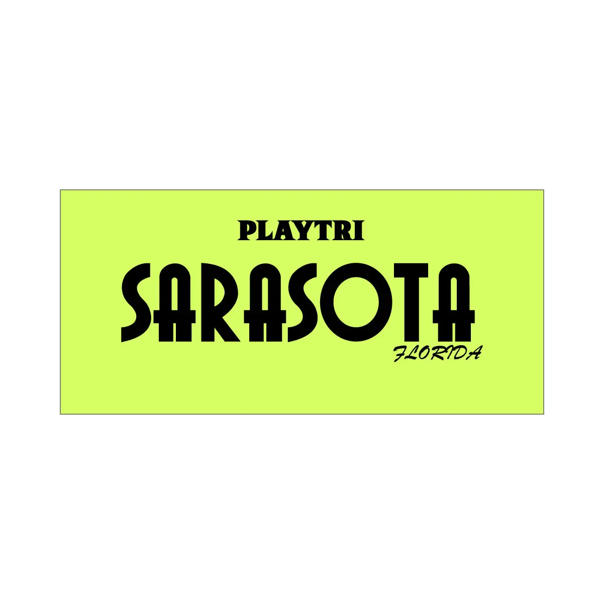 Playtri Sarasota Triathlon Transition Towel 1
