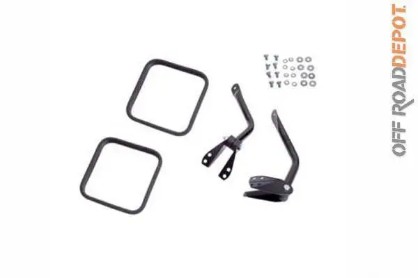 Rug 11001.11 - Espejos Laterales Negros Jeep Cj 55-86 (7617) 1