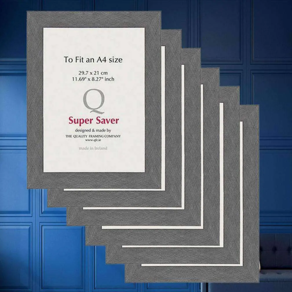 Silver Brushed 40Mm Picture Frame I 6 Pack 1