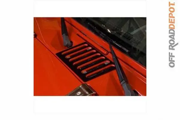 Rug 11206.05 - Tapa Negra De Ventila De Cofre Rugged Ridge Jk 07-14 1