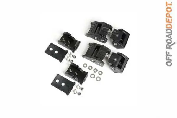 Rug 11210.17 - Seguros Laterales De Cofre Blk Textured  Rugged Ridge Jeep Jk 07-17 1