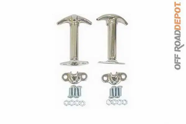 Rug 11302.01 - Seguros De Cofre Cromados  Jeep Cj/Yj 41-95 1