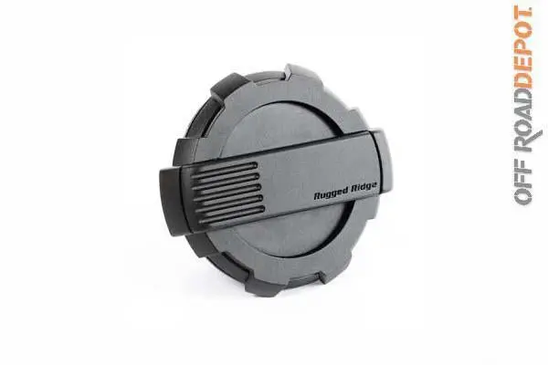 Rug 11425.12 - Tapa De Tanque De Gas Elite Negra S/Llave Jeep Jk 07-17 1