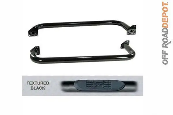 Rug 11591.04 - Estribos Tex Blk Jeep Tj 97-06 3 In 1
