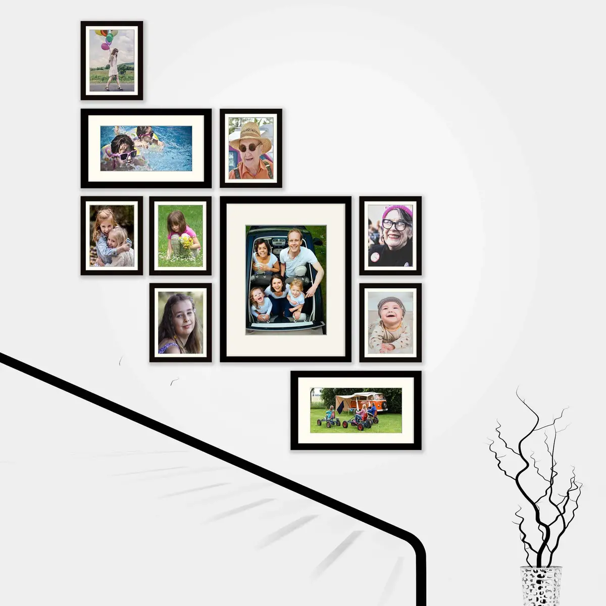 Stairway Picturewall4u-  10 Set Frame Collection 1