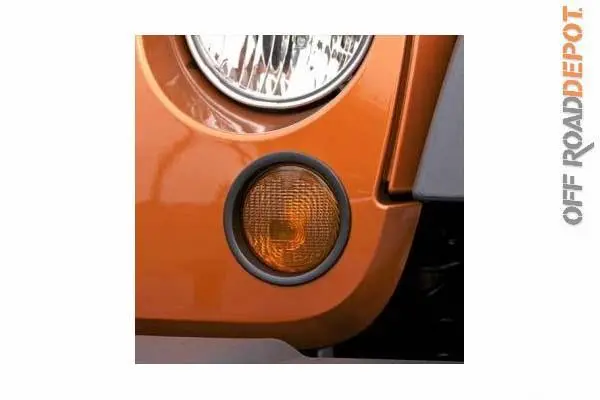 Rug 12419.26 - Bezel De Faro De Niebla (Par) Negros Jeep Jk 07-16 1