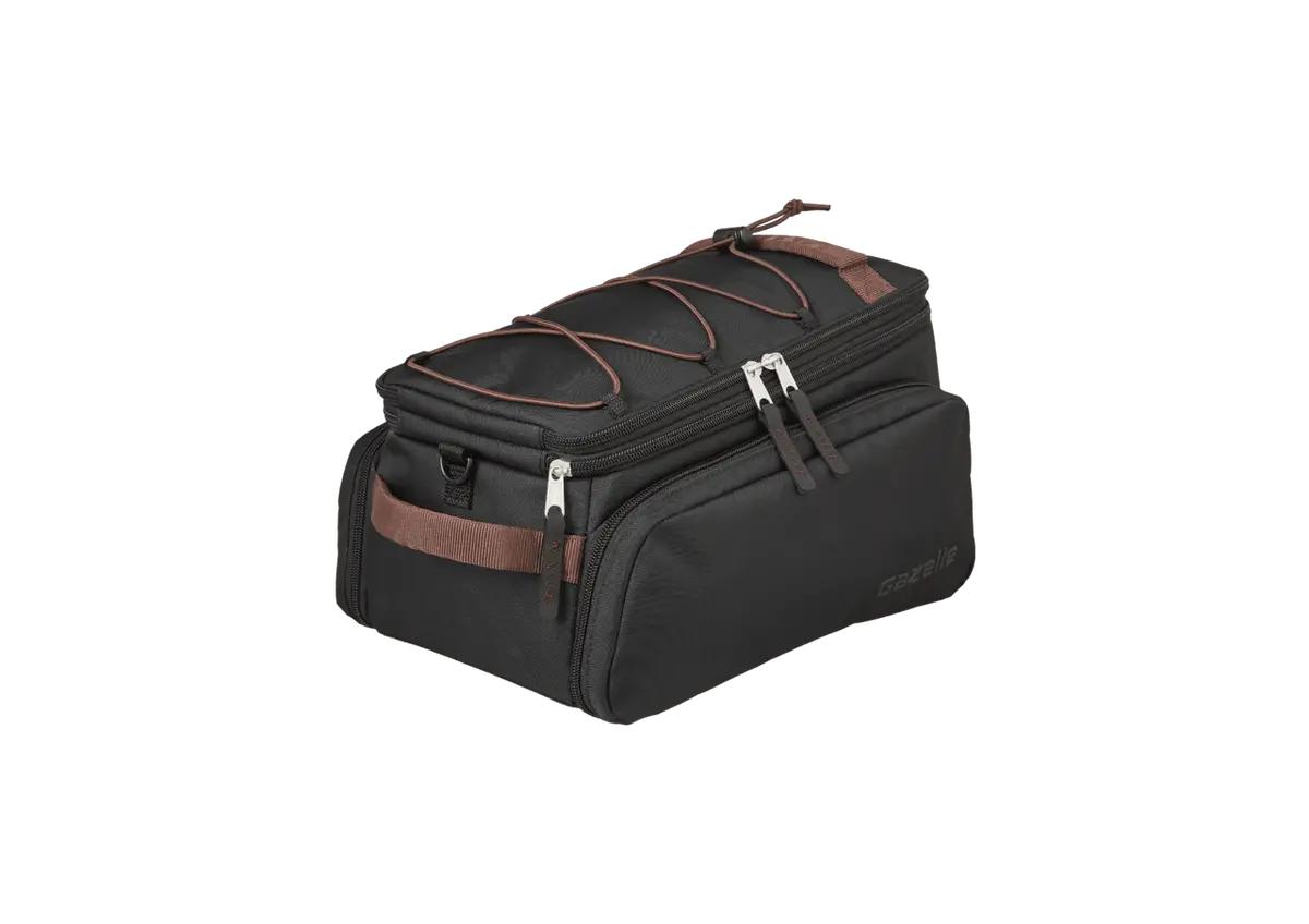 Gazelle Carrier Trunkbag Black/Brown 1