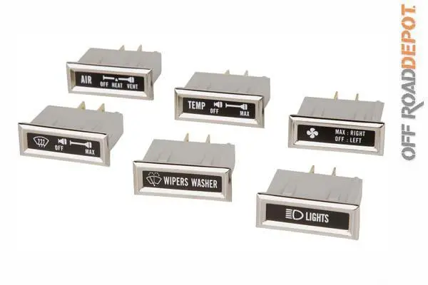 Rug 13319.01 - Dash Lamp Set Jeep Cj 76-86 1