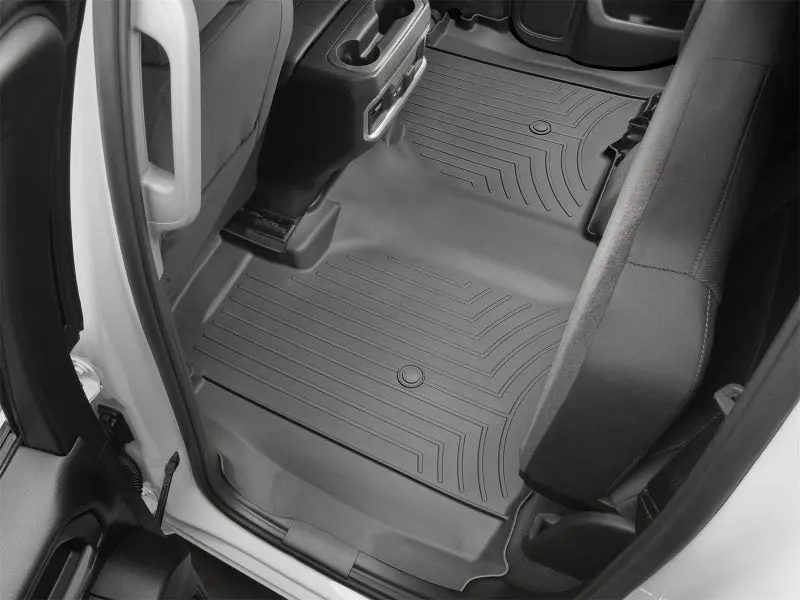 2019-2023 Chevy Silverado 1500 Double Cab W/ 1St Row Bucket Seats Rear Floorliner - Black 2