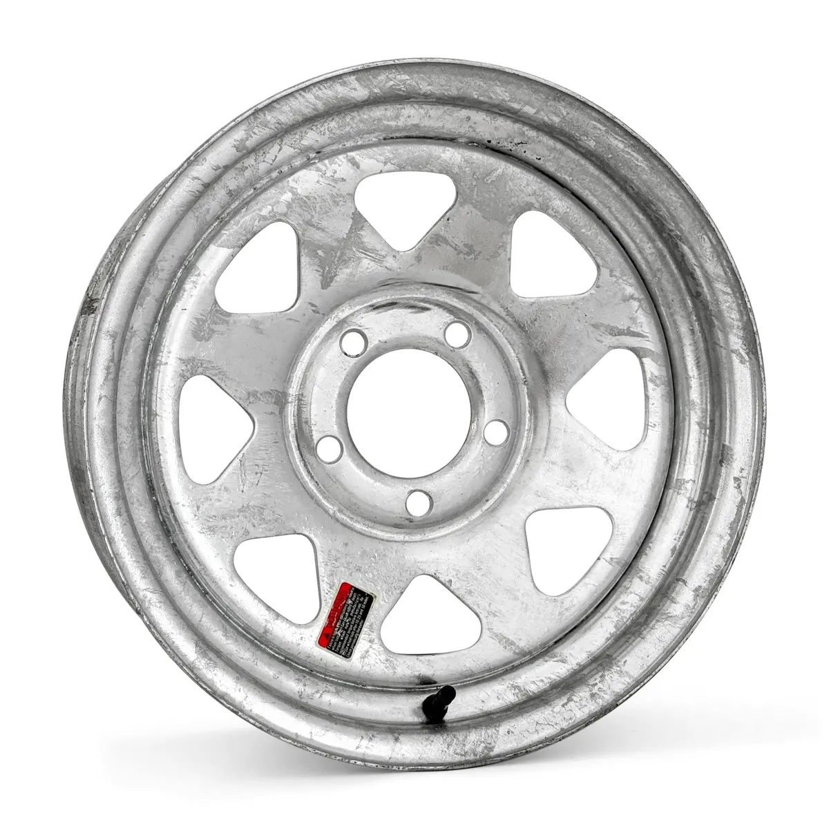 13X4.5 5-4.5 Galvanized Spoke Trailer Wheel 1