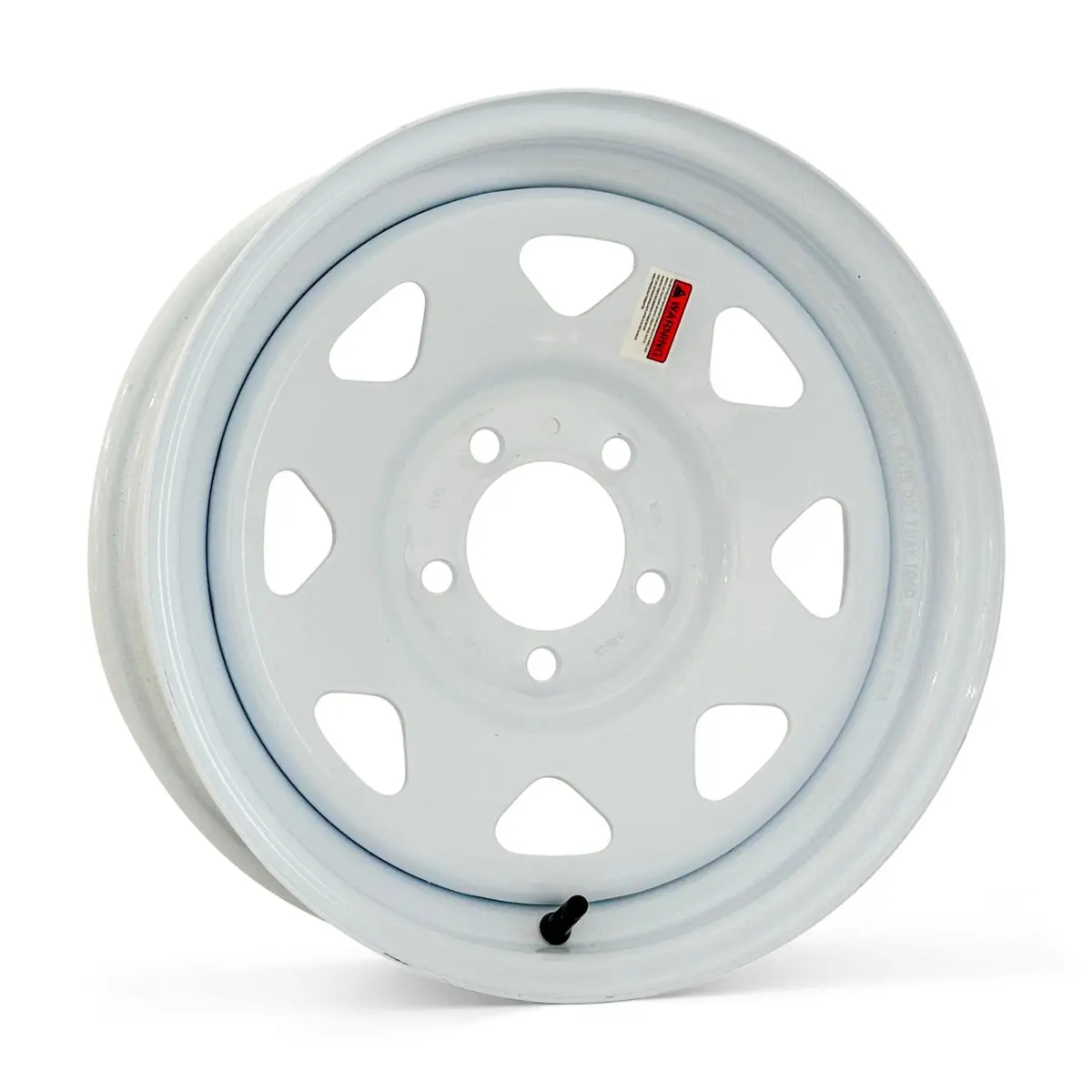 13X4.5 5-4.5 White Spoke Trailer Wheel 1