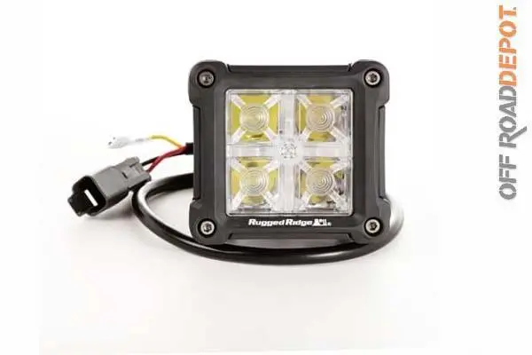 Rug 15209.30 - Led Cube 3'' Rugged Ridge Ip-67 Wp (Pza) High/Low 1