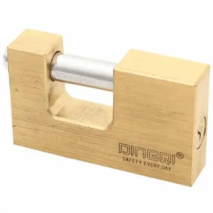 Rectangle Brass Padlock 90Mm 1
