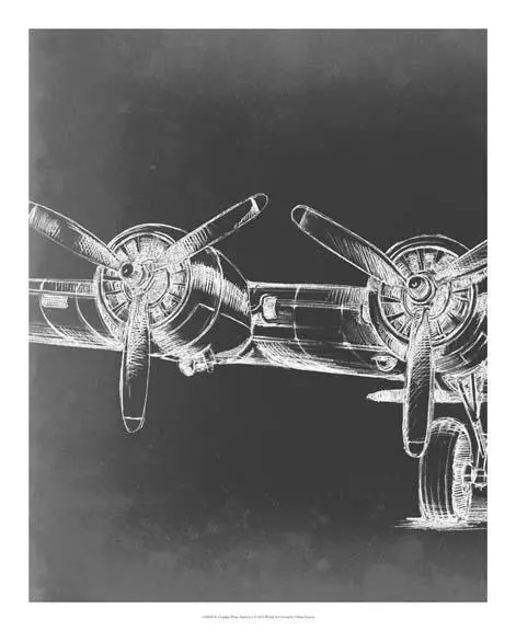 Graphic Plane Triptych I 1
