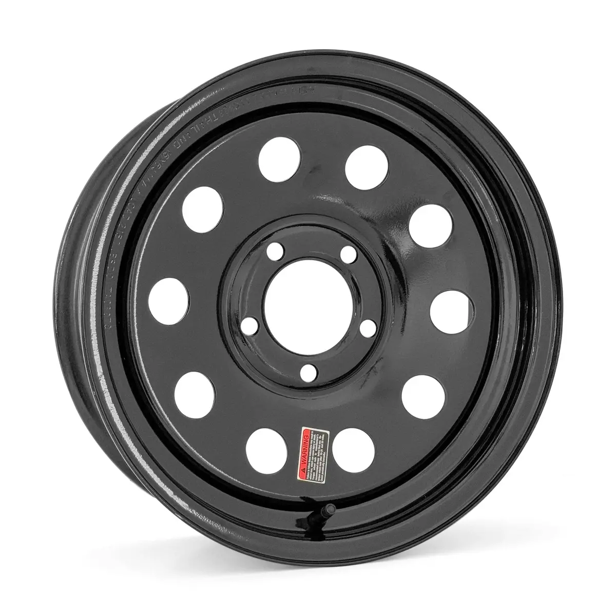 15X5 5-4.5 Black Modular Trailer Wheel 1