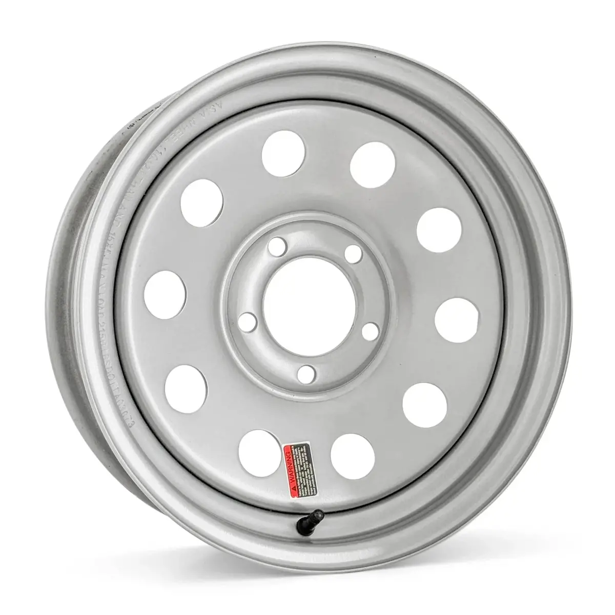 14X6 5-4.5 Silver Modular Trailer Wheel 1