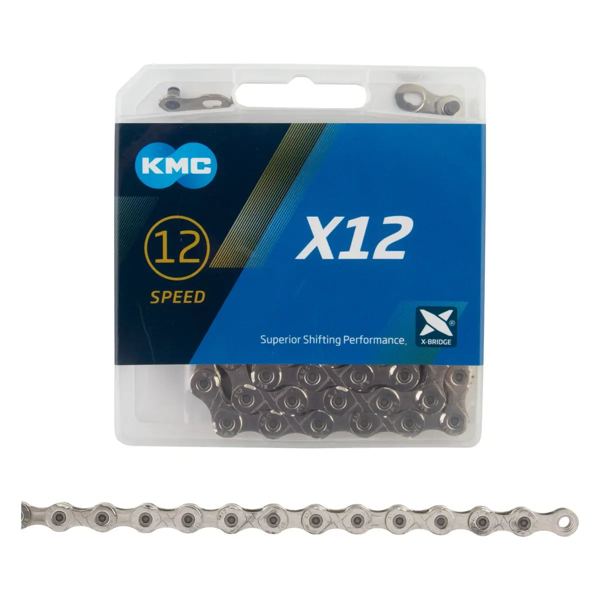Kmc X12 Chain - 12-Speed, 126 Links, Silver 1