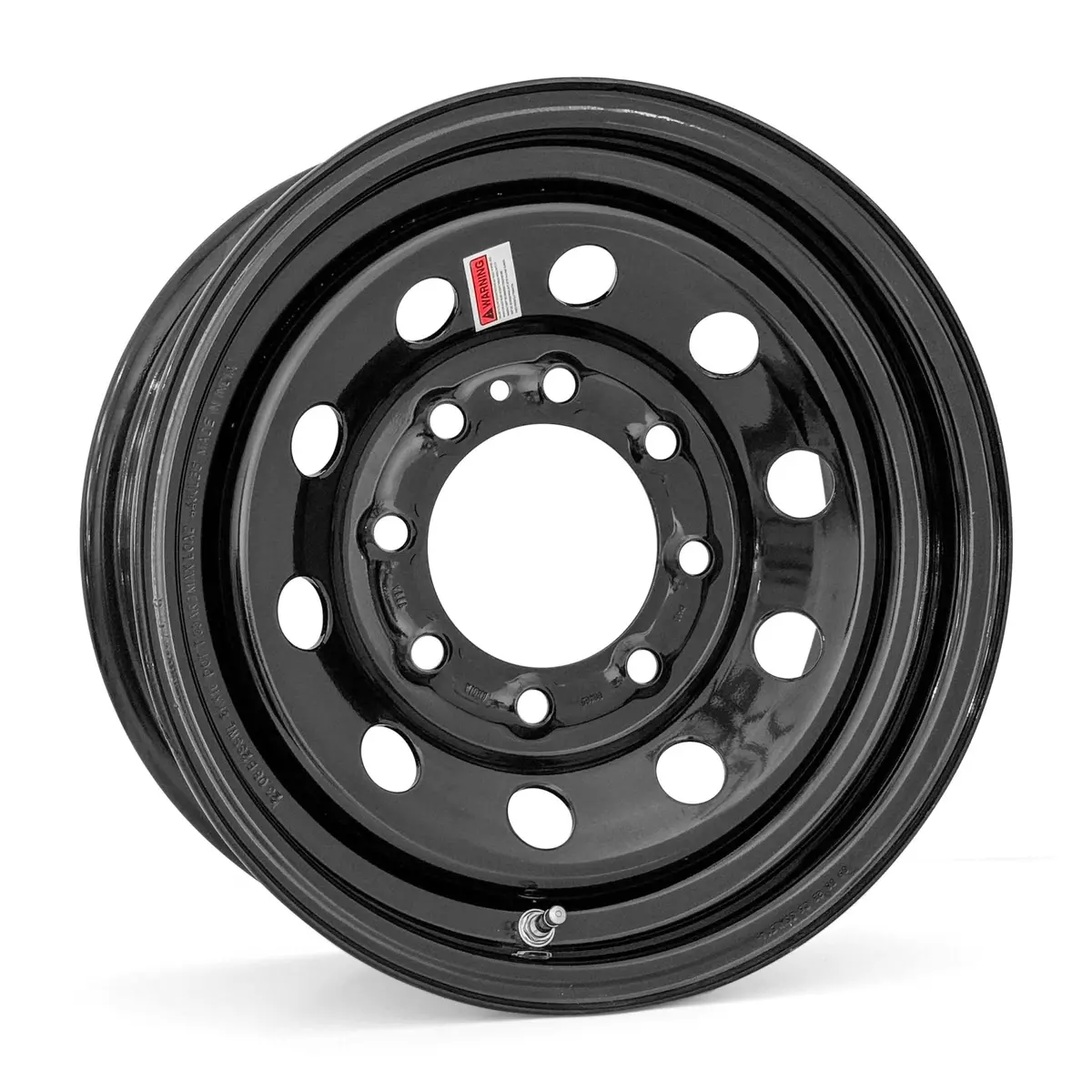 16X6 8-6.5 Black Modular Trailer Wheel 1