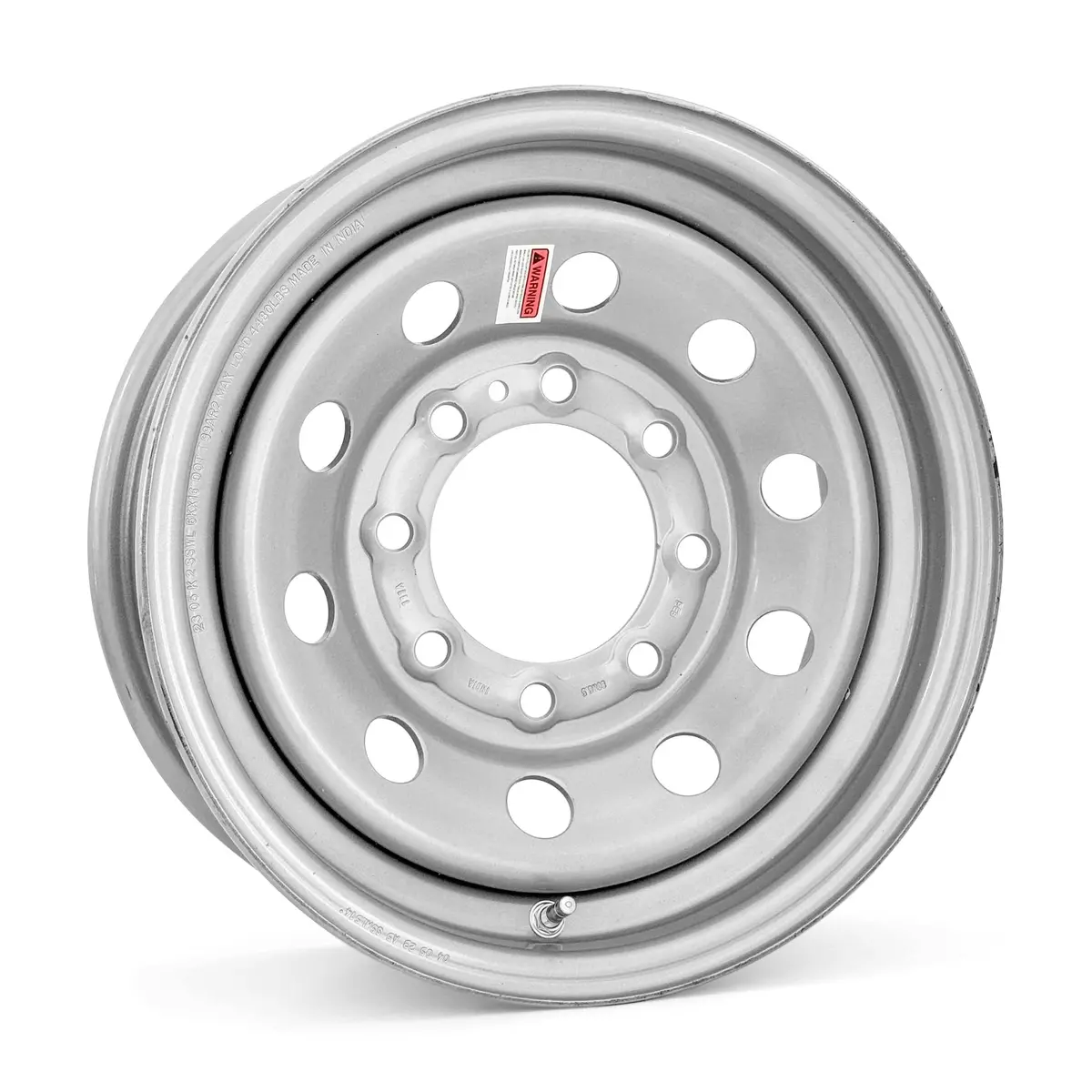 16X6 8-6.5 Silver Modular Trailer Wheel 1