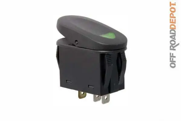 Rug 17235.04 - Rocker Switch Green Rugged 1