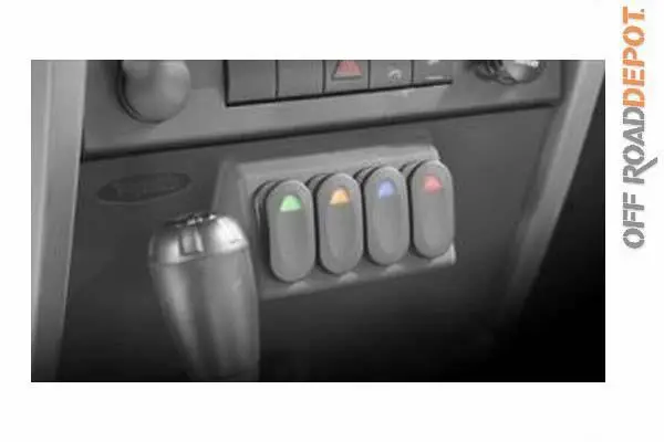 Rug 17235.85 - Lower Switch Pod Kit Jeep Jk 07-10 (Inc 4 Switches) 1