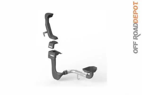 Rug 17756.20 - Snorkel Kit Rugged Ridge (3Pcs) Jeep Jk 07-11 3.8L 1