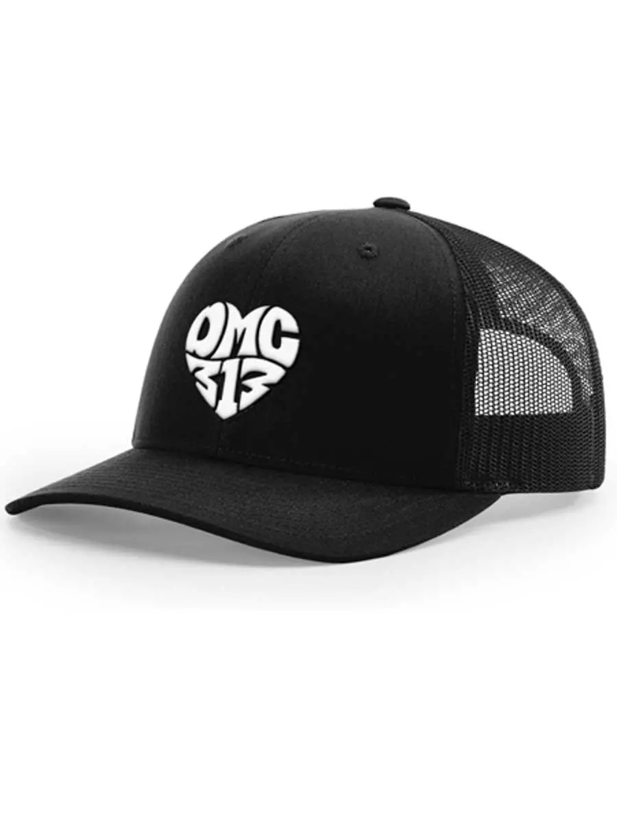 Dmc 313 Love Snapback Trucker Hat - White / Black 1