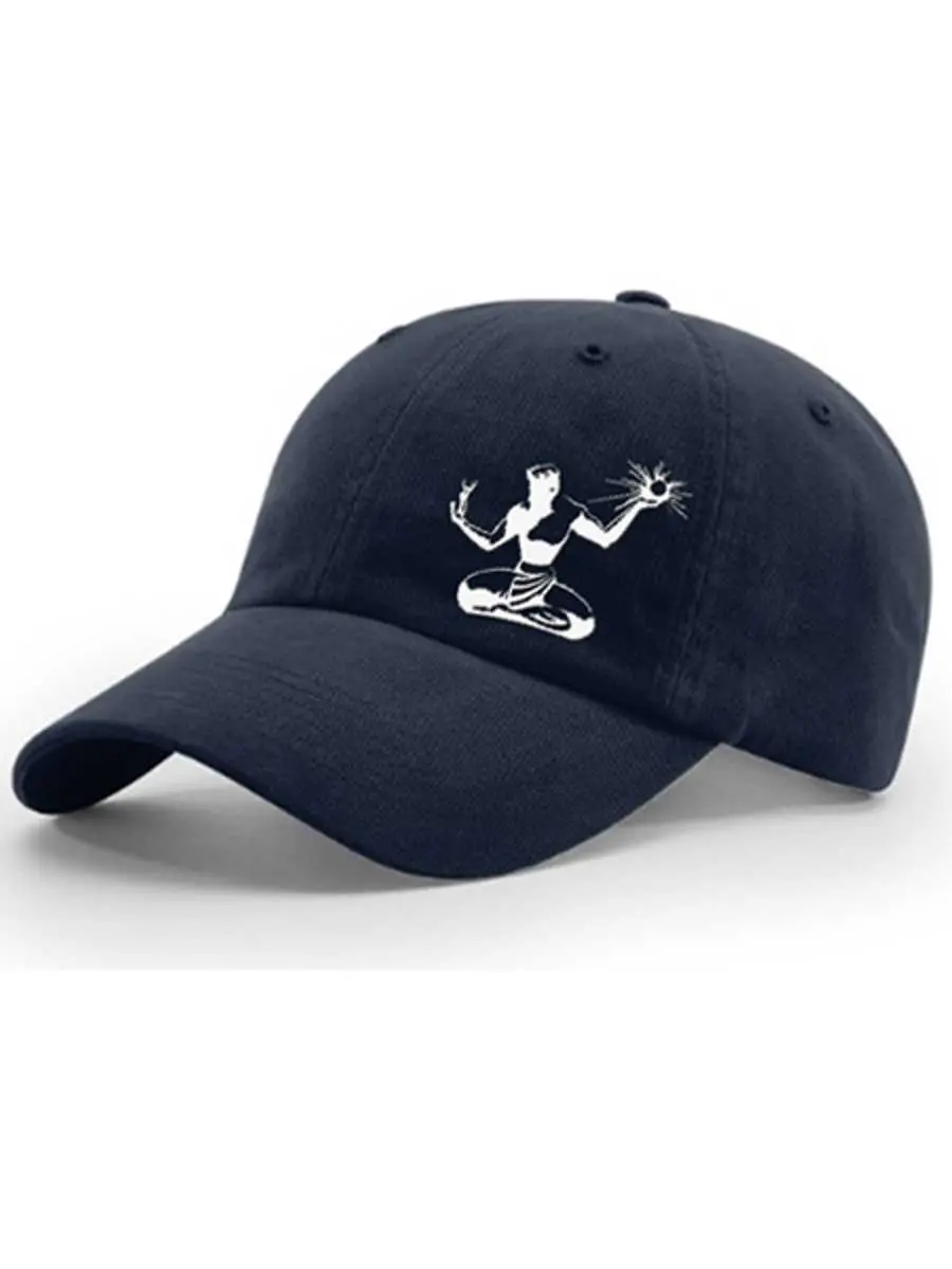 Spirit Of Detroit Garment Washed Twill Hat - Navy Embroidered With White 1