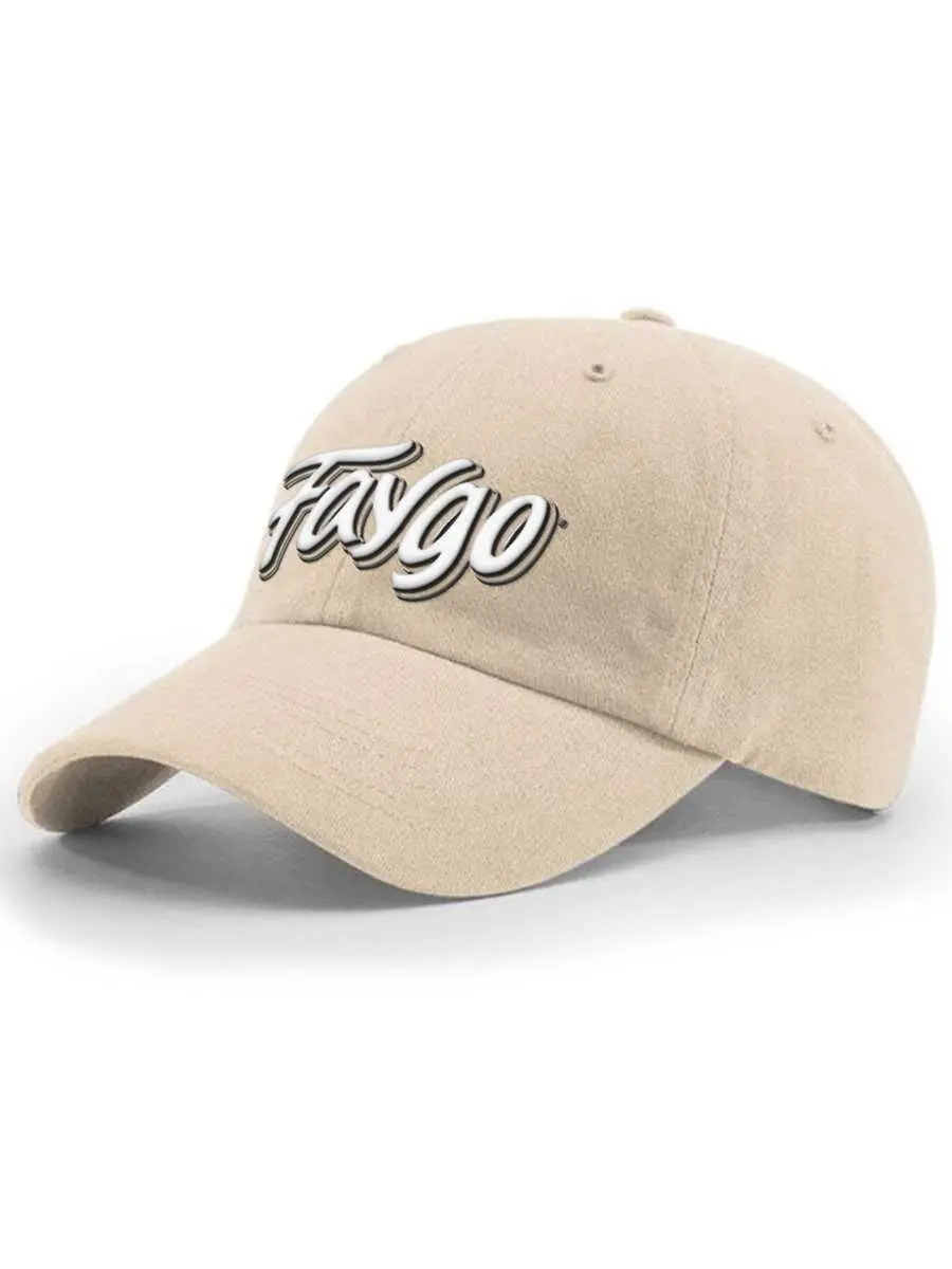 Faygo Logo Garment Washed Twill Hat - Raised Embroidery - Creme Soda 1