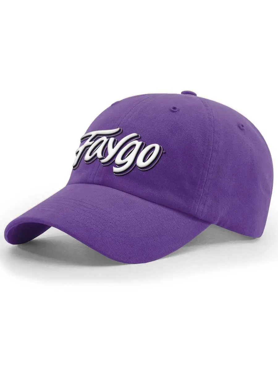 Faygo Logo Garment Washed Twill Hat - Raised Embroidery - Grape 1