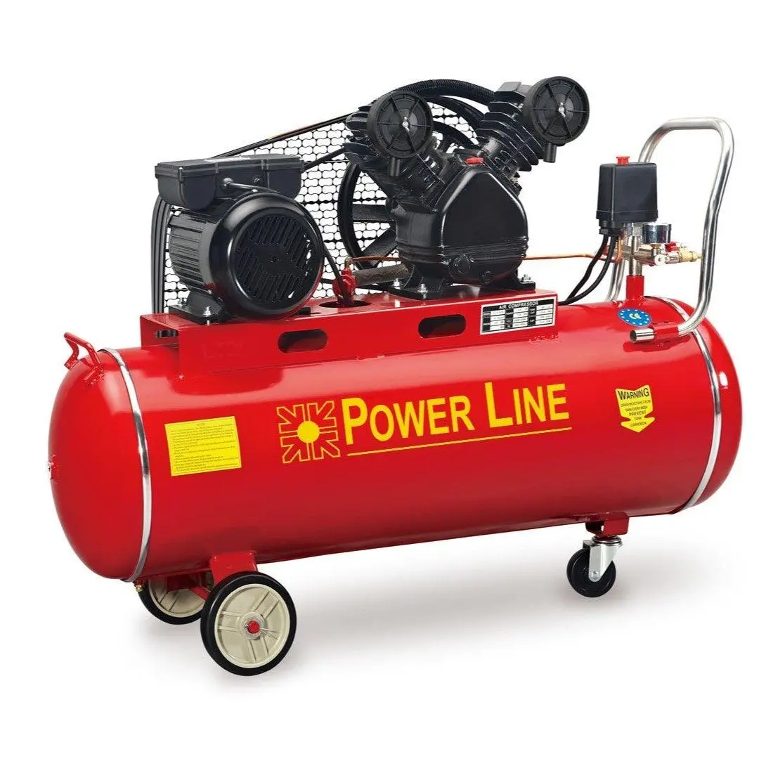 200L Power Line Air Compr. 3Hp 220V, V-Type (Blue) 1