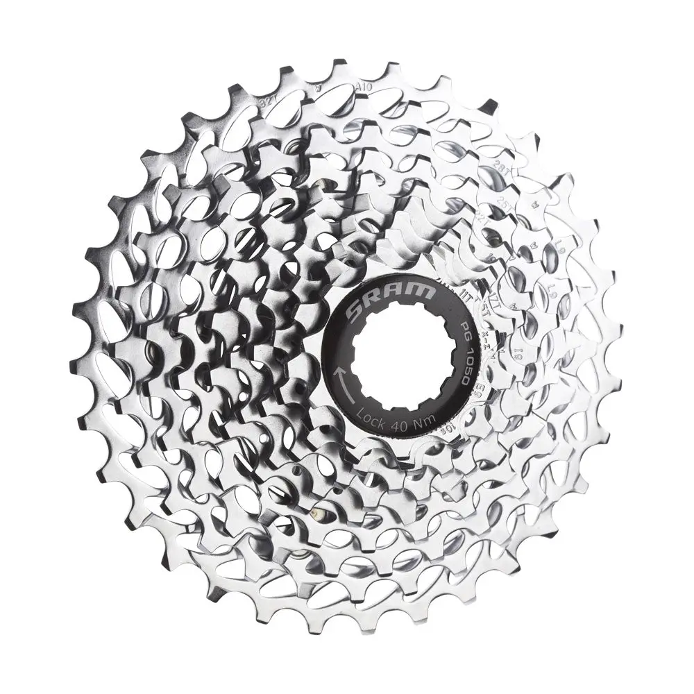 Sram Pg-1050 Cassette - 10 Speed, 11-28T, Silver 1