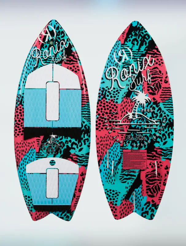 2024 Ronix Super Sonic Space Odyssey - Girl's Fish - Coral / Mint / Black - 3'9 1