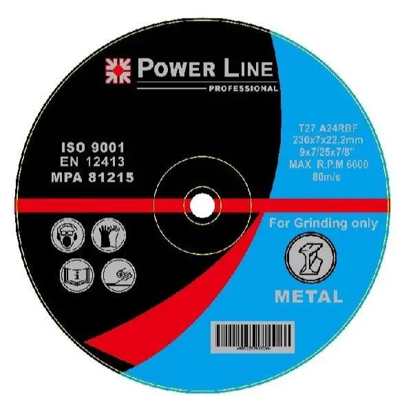 Grinding Disc For Metal 230X7.0X22.2Mm 1