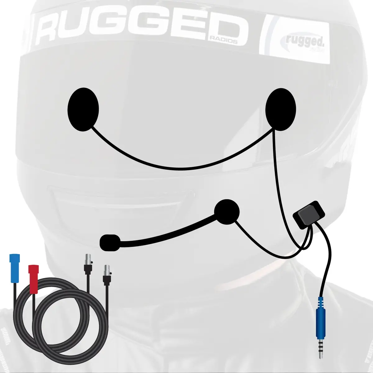 Super Sport Wired Helmet And Cable Kit With Alpha Audio Speakers And Mic 1