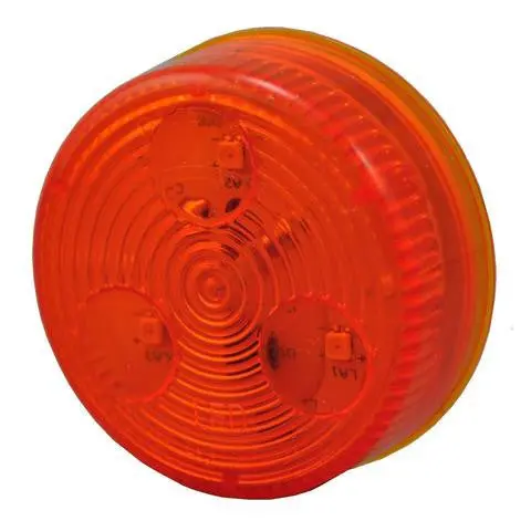 Round Led Clearance/Marker Light, 4-Diodes, Amber, 2" Diameter # Cl-22020-A 1