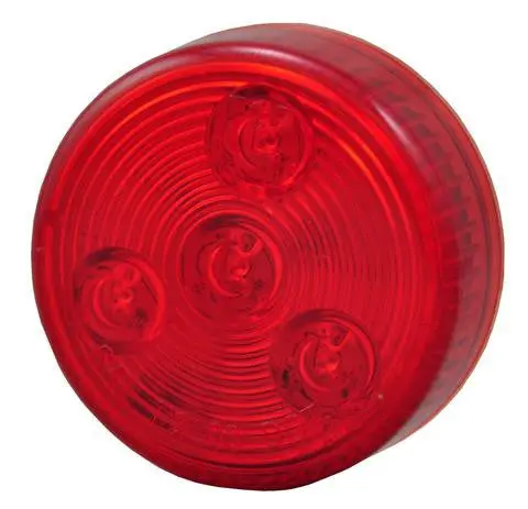 Round Led Clearance/Marker Light, 4-Diodes, Red, 2" Diameter # Cl-22120-R 1