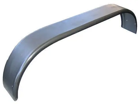 Raw Steel Tandem Trailer Fender (7.5" W X 68" L) Flat Top 1