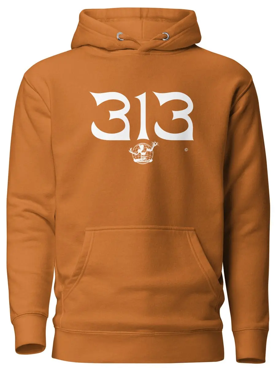 313 Nomad Premium Pullover Unisex Hoodie - Adobe / White 1