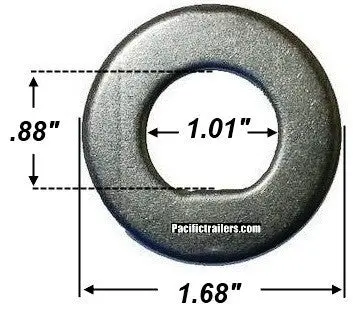 1" Id Trailer Spindle Washer Flat 'D' Shape Beafw-Dw100 1