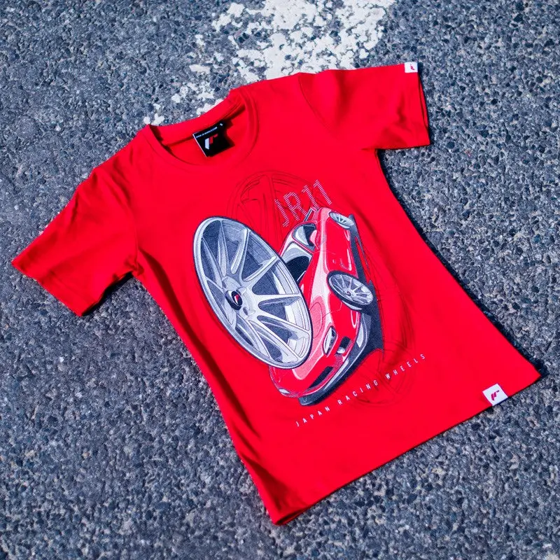Jr Women's T-Shirt Jr-11 Car Red 1